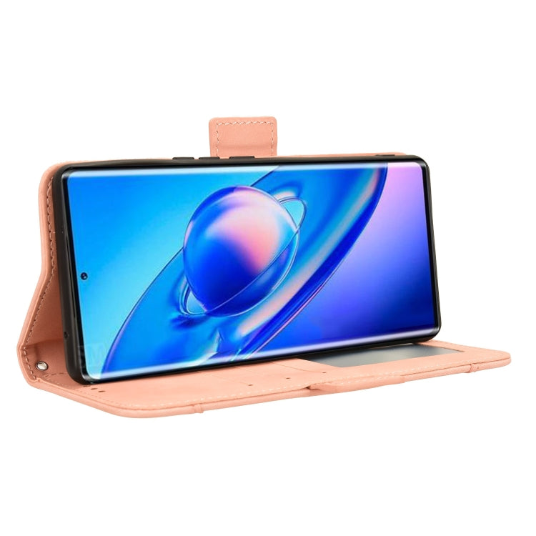 For Blackview A200 Pro Skin Feel Calf Texture Card Slots Leather Phone Case(Pink) by buy2fix