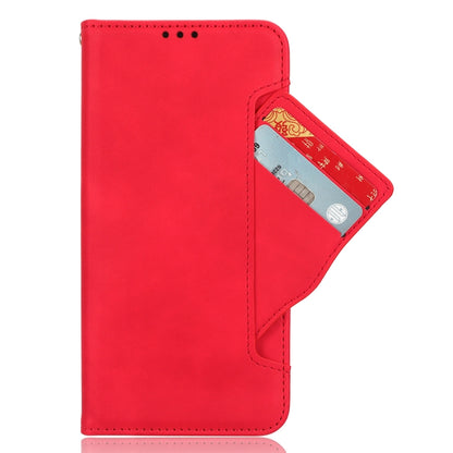 For Blackview A200 Pro Skin Feel Calf Texture Card Slots Leather Phone Case(Red) - More Brand by buy2fix | Online Shopping UK | buy2fix