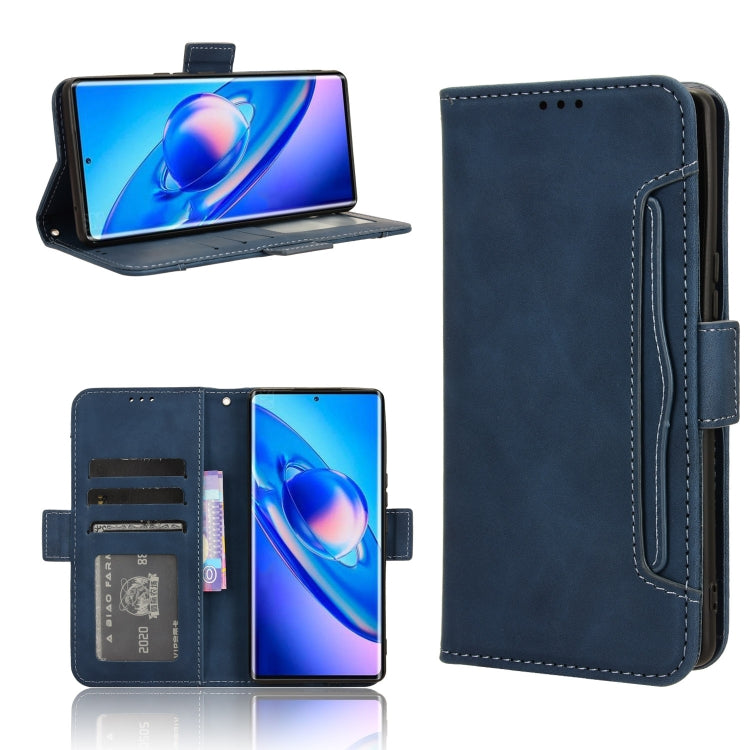 For Blackview A200 Pro Skin Feel Calf Texture Card Slots Leather Phone Case(Blue) by buy2fix