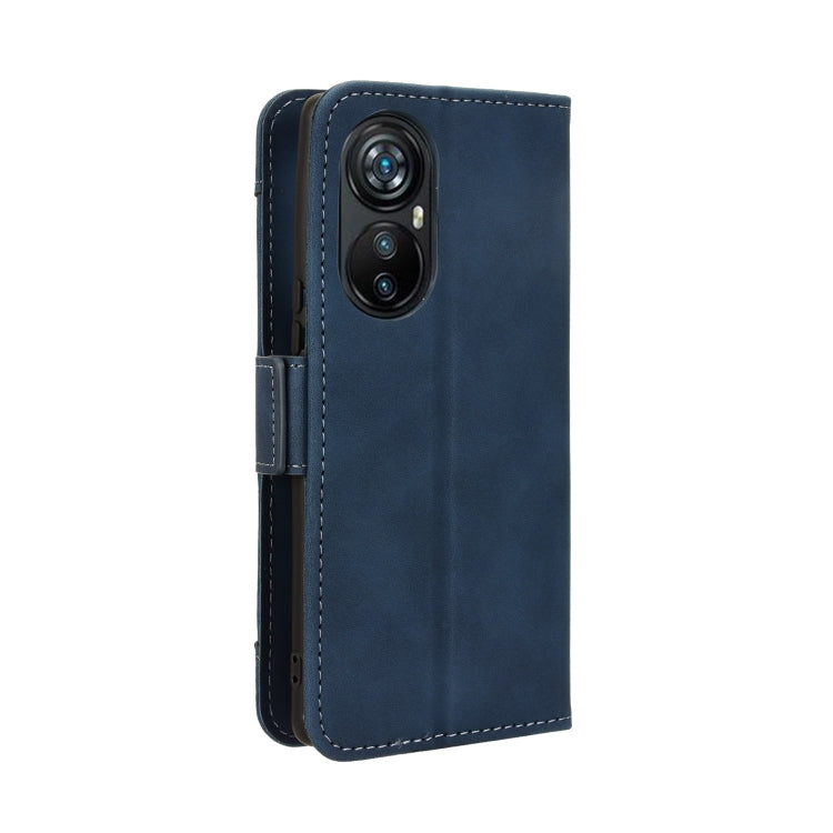 For Blackview A200 Pro Skin Feel Calf Texture Card Slots Leather Phone Case(Blue) by buy2fix