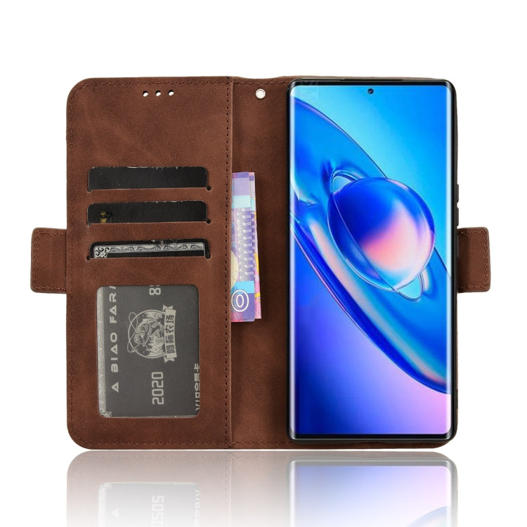For Blackview A200 Pro Skin Feel Calf Texture Card Slots Leather Phone Case(Brown) - More Brand by buy2fix | Online Shopping UK | buy2fix