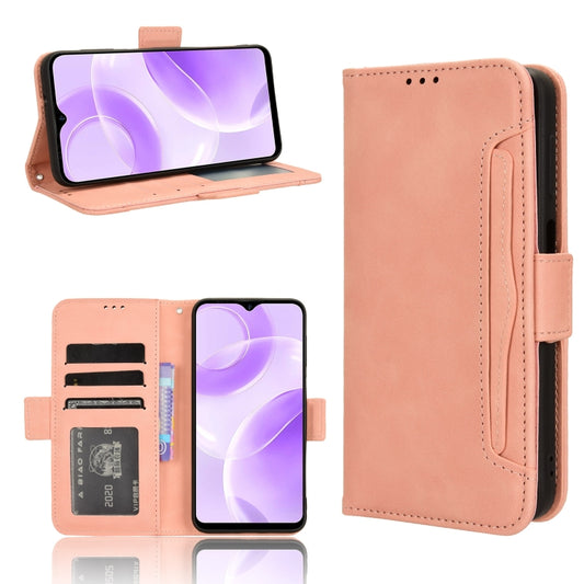 For Ulefone Note 15 Skin Feel Calf Texture Card Slots Leather Phone Case(Pink) by buy2fix