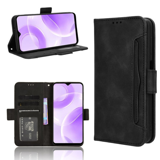 For Ulefone Note 15 Skin Feel Calf Texture Card Slots Leather Phone Case(Black) by buy2fix