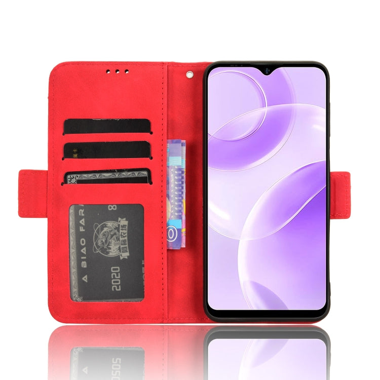 For Ulefone Note 15 Skin Feel Calf Texture Card Slots Leather Phone Case(Red) by buy2fix