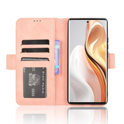 For Ulefone Note 17 Pro Skin Feel Calf Texture Card Slots Leather Phone Case(Pink) by buy2fix