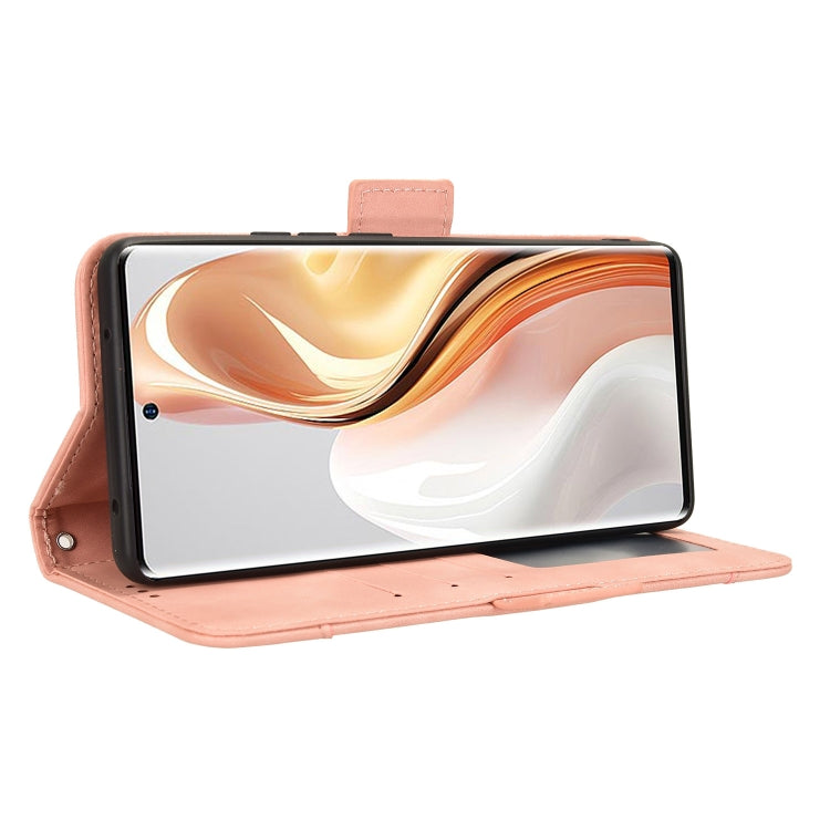 For Ulefone Note 17 Pro Skin Feel Calf Texture Card Slots Leather Phone Case(Pink) by buy2fix