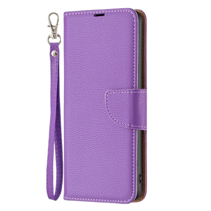 For Samsung Galaxy A34 5G Litchi Texture Pure Color Flip Leather Phone Case(Purple) - Galaxy Phone Cases by buy2fix | Online Shopping UK | buy2fix