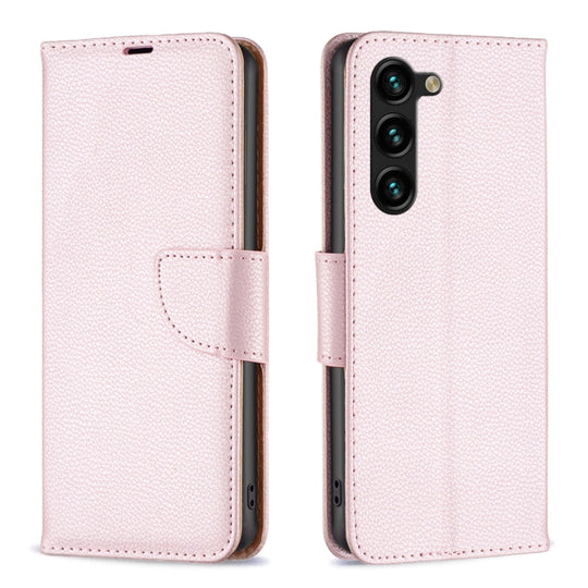 For Samsung Galaxy S24+ 5G Litchi Texture Pure Color Flip Leather Phone Case(Rose Gold)