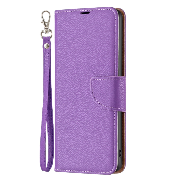 For Samsung Galaxy S24 5G Litchi Texture Pure Color Flip Leather Phone Case(Purple) - Galaxy S24 5G Cases by buy2fix | Online Shopping UK | buy2fix