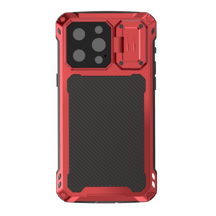 For iPhone 14 Pro Shockproof Life Waterproof Dustproof Metal MagSafe Phone Case(Red) - iPhone 14 Pro Cases by buy2fix | Online Shopping UK | buy2fix