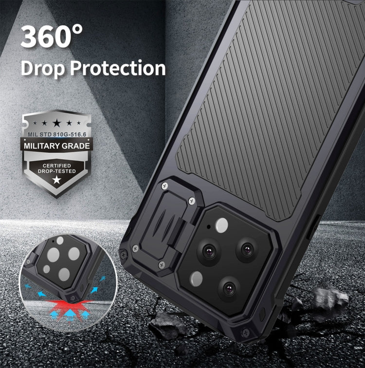 For iPhone 14 Pro Shockproof Life Waterproof Dustproof Metal MagSafe Phone Case(Blue) - iPhone 14 Pro Cases by buy2fix | Online Shopping UK | buy2fix