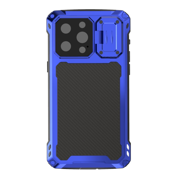 For iPhone 14 Pro Max Shockproof Life Waterproof Dustproof Metal MagSafe Phone Case(Blue) - iPhone 14 Pro Max Cases by buy2fix | Online Shopping UK | buy2fix