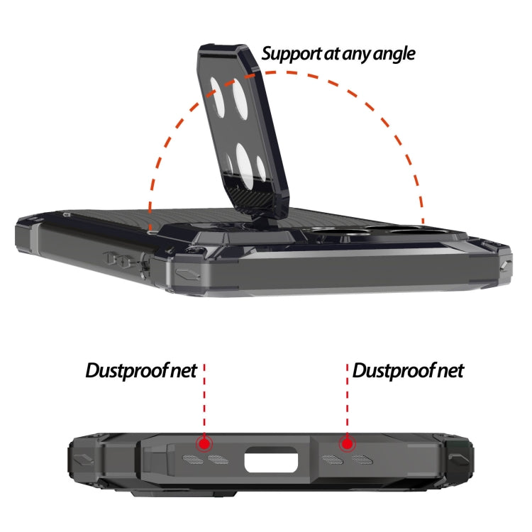 For iPhone 14 Pro Max Shockproof Life Waterproof Dustproof Metal MagSafe Phone Case(Blue) - iPhone 14 Pro Max Cases by buy2fix | Online Shopping UK | buy2fix