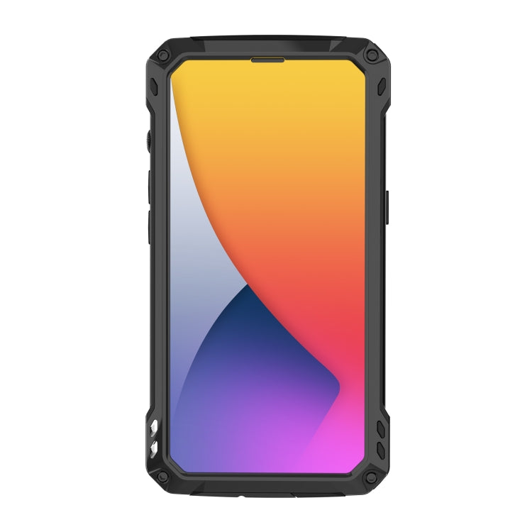 For iPhone 14 LK MagSafe Shockproof Life Waterproof Dustproof Metal Phone Case(Black) - iPhone 14 Cases by buy2fix | Online Shopping UK | buy2fix