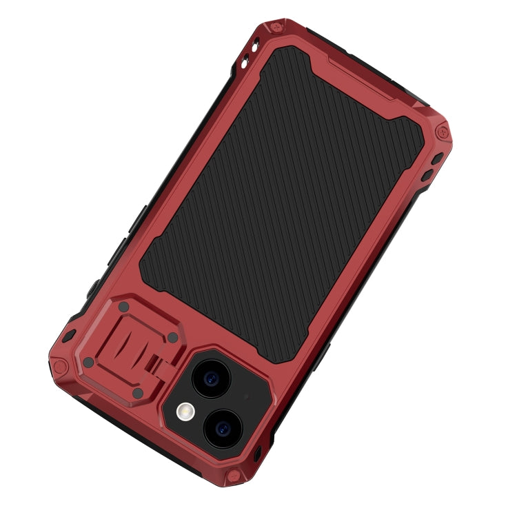 For iPhone 14 LK MagSafe Shockproof Life Waterproof Dustproof Metal Phone Case(Red) - iPhone 14 Cases by buy2fix | Online Shopping UK | buy2fix