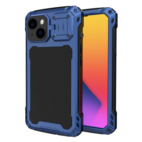 For iPhone 14 Shockproof Life Waterproof Dustproof Metal MagSafe Phone Case(Blue) - iPhone 14 Cases by buy2fix | Online Shopping UK | buy2fix