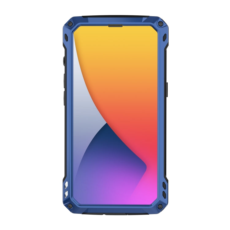 For iPhone 14 Shockproof Life Waterproof Dustproof Metal MagSafe Phone Case(Blue) - iPhone 14 Cases by buy2fix | Online Shopping UK | buy2fix