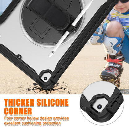 For iPad Air / Air 2 / 9.7 2018 / 2017 Heavy Duty Hybrid Tablet Case with Hand Grip & Strap(Black) - iPad 9.7 (2018) & (2017) Cases by buy2fix | Online Shopping UK | buy2fix