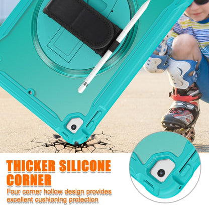 For iPad Air / Air 2 / 9.7 2018 / 2017 Heavy Duty Hybrid Tablet Case with Hand Grip & Strap(Light Blue) - iPad 9.7 (2018) & (2017) Cases by buy2fix | Online Shopping UK | buy2fix