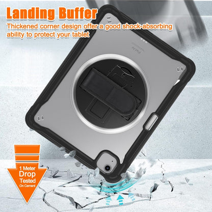 For iPad Air 2022 10.9 / Pro 11 2022 Heavy Duty Hybrid Tablet Case with Hand Grip & Strap(Black) - iPad Air (2022) / (2020) 10.9 Cases by buy2fix | Online Shopping UK | buy2fix