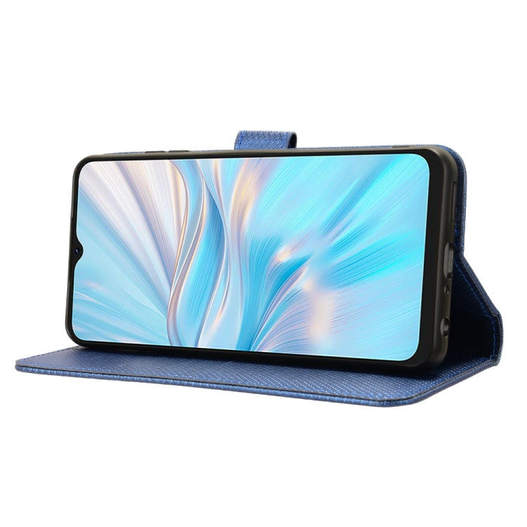 For Blackview Oscal C70 Diamond Texture Leather Phone Case(Blue) - More Brand by buy2fix | Online Shopping UK | buy2fix