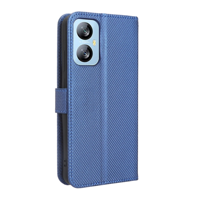 For Blackview A52 / A52 Pro Diamond Texture Leather Phone Case(Blue) - More Brand by buy2fix | Online Shopping UK | buy2fix