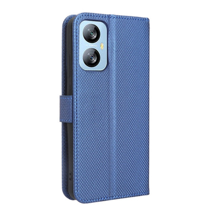 For Blackview A52 / A52 Pro Diamond Texture Leather Phone Case(Blue) - More Brand by buy2fix | Online Shopping UK | buy2fix