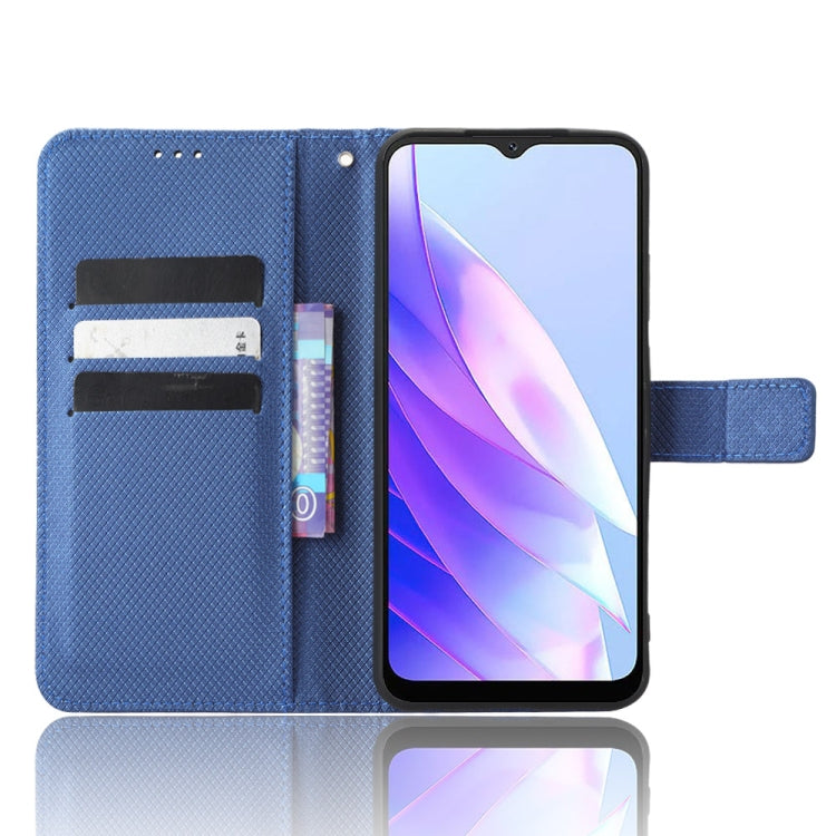 For Blackview A52 / A52 Pro Diamond Texture Leather Phone Case(Blue) - More Brand by buy2fix | Online Shopping UK | buy2fix