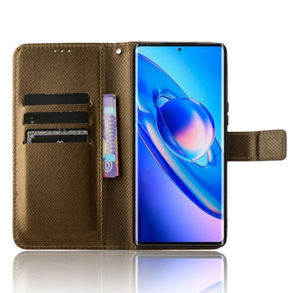 For Blackview A200 Pro Diamond Texture Leather Phone Case(Brown) - More Brand by buy2fix | Online Shopping UK | buy2fix