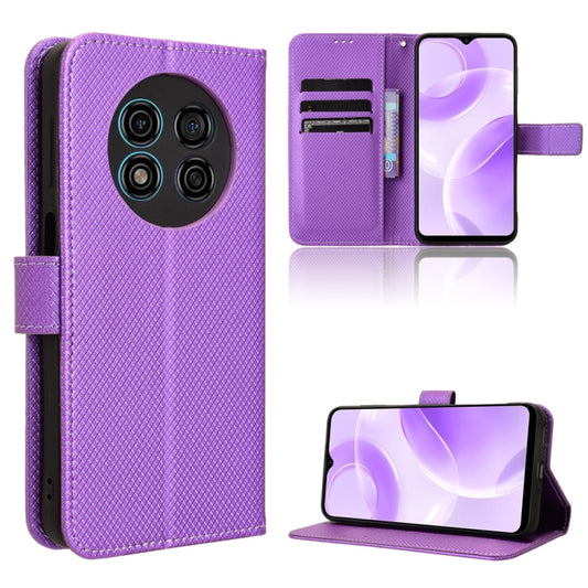 For Ulefone Note 15 Diamond Texture Leather Phone Case(Purple) by buy2fix