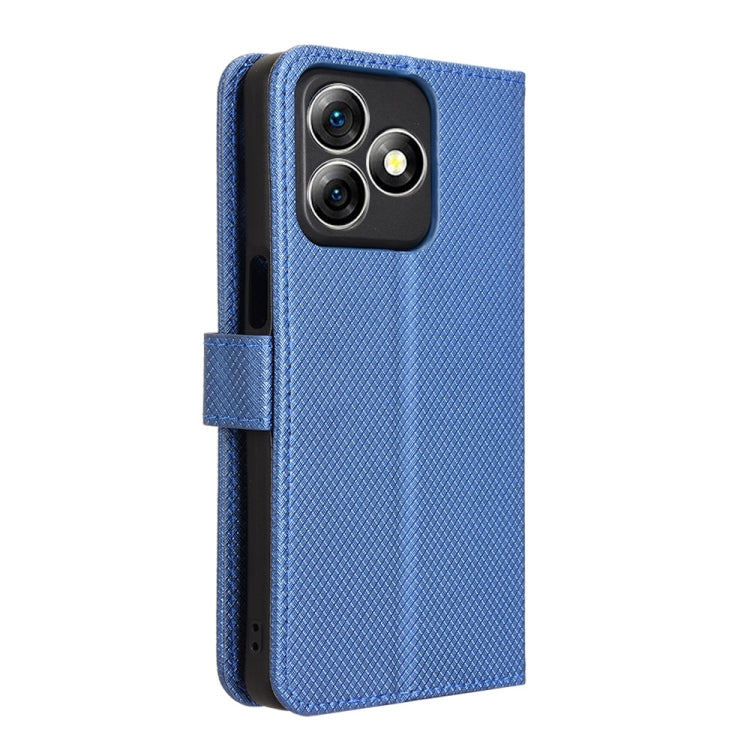 For Ulefone Note 18 Ultra Diamond Texture Leather Phone Case(Blue) by buy2fix
