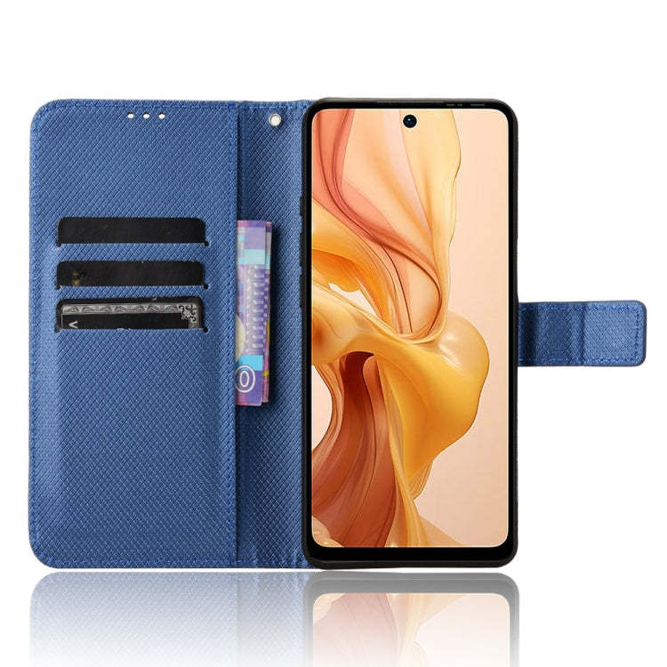 For Ulefone Note 18 Ultra Diamond Texture Leather Phone Case(Blue) by buy2fix