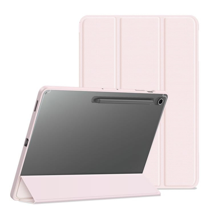 For Samsung Galaxy Tab S10 FE+ DUX DUCIS TOBY Series Antiskid Leather Tablet Case with Sleep / Wake-up Function(Pink) - Galaxy Tab S10 FE+ by DUX DUCIS | Online Shopping UK | buy2fix