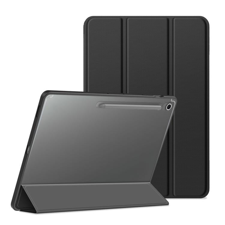 For Samsung Galaxy Tab S10 FE+ DUX DUCIS TOBY Series Antiskid Leather Tablet Case with Sleep / Wake-up Function(Black) - Galaxy Tab S10 FE+ by DUX DUCIS | Online Shopping UK | buy2fix