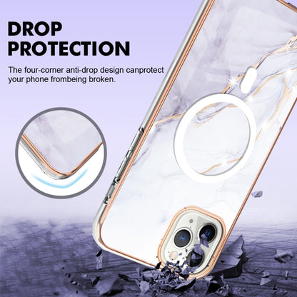 For iPhone 11 Pro Max Marble Pattern Dual-side IMD Magsafe TPU Phone Case(White 006) - iPhone 11 Pro Max Cases by buy2fix | Online Shopping UK | buy2fix