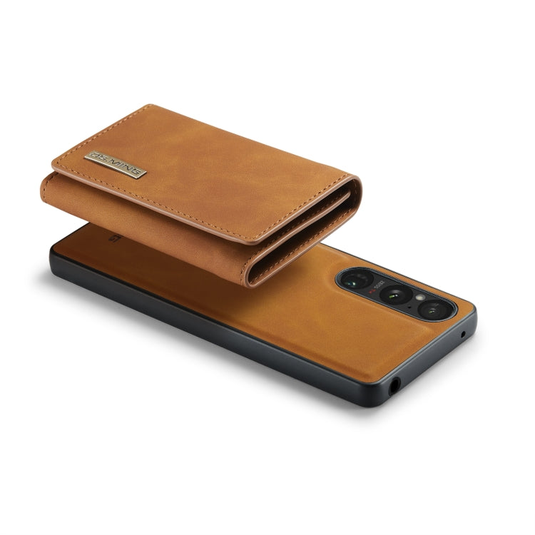 For Sony Xperia 1 VI DG.MING M1 Series 3-Fold Multi Card Wallet + Magnetic Phone Case(Brown) - Sony Cases by DG.MING | Online Shopping UK | buy2fix