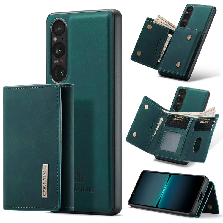For Sony Xperia 1 VI DG.MING M1 Series 3-Fold Multi Card Wallet + Magnetic Phone Case(Green) by DG.MING
