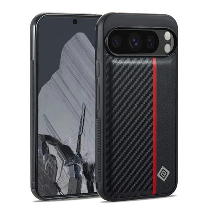 For Google Pixel 10 / 10 Pro LC.IMEEKE 3 in 1 Carbon Fiber Texture Shockproof Phone Case(Black) - Google Cases by LC.IMEEKE | Online Shopping UK | buy2fix