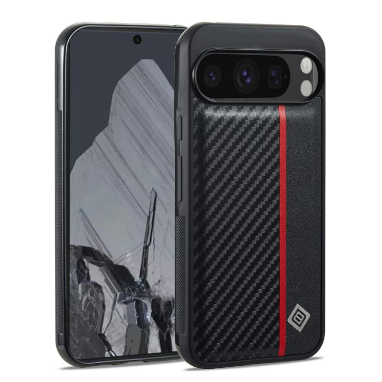 For Google Pixel 10 Pro XL LC.IMEEKE 3 in 1 Carbon Fiber Texture Shockproof Phone Case(Black) - Google Cases by LC.IMEEKE | Online Shopping UK | buy2fix