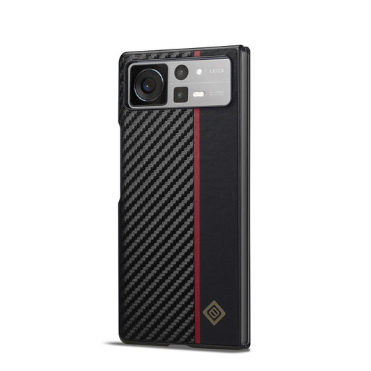 For Xiaomi Mi Mix Fold 2 LC.IMEEKE 3 in 1 Carbon Fiber Texture Shockproof Phone Case(Black) by LC.IMEEKE