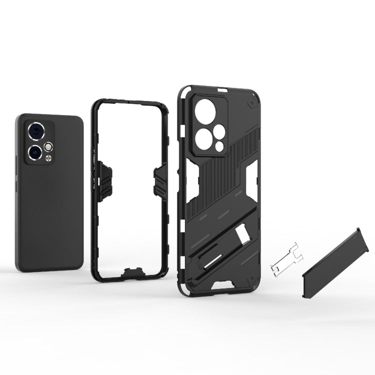 For Honor 90 GT 5G Punk Armor 2 in 1 PC + TPU Phone Case with Holder(Orange) - Honor Cases by buy2fix | Online Shopping UK | buy2fix