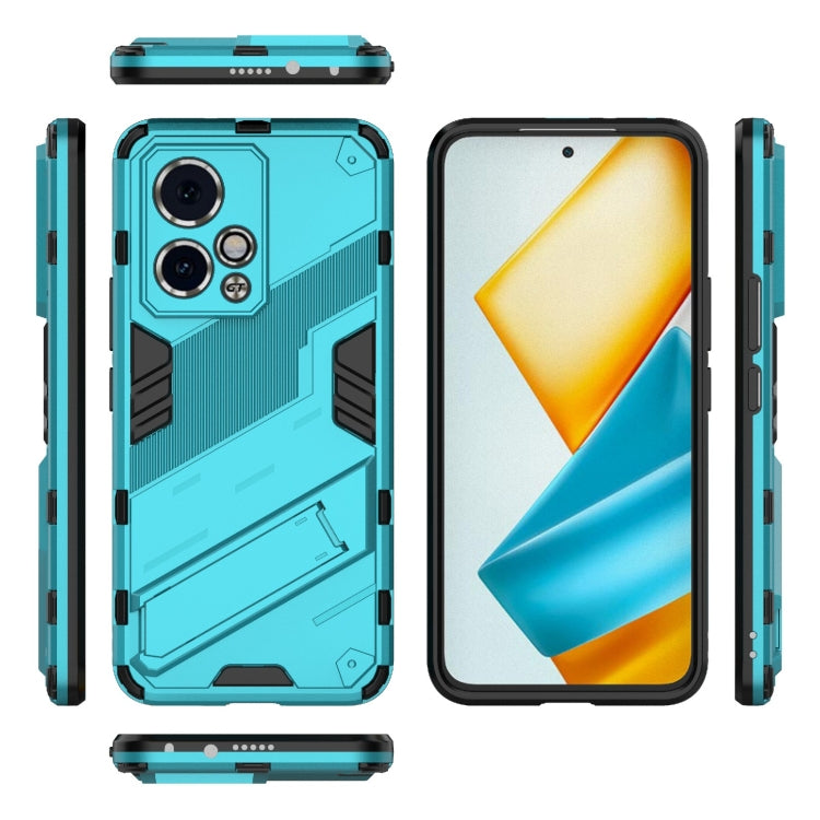 For Honor 90 GT 5G Punk Armor 2 in 1 PC + TPU Phone Case with Holder(Blue) - Honor Cases by buy2fix | Online Shopping UK | buy2fix