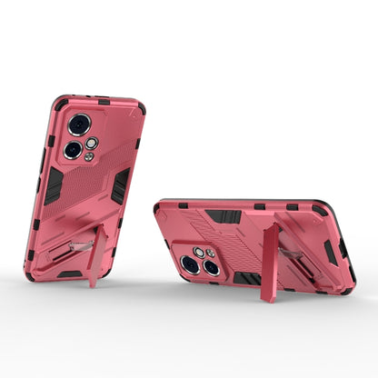 For Honor 90 GT 5G Punk Armor 2 in 1 PC + TPU Phone Case with Holder(Light Red) - Honor Cases by buy2fix | Online Shopping UK | buy2fix