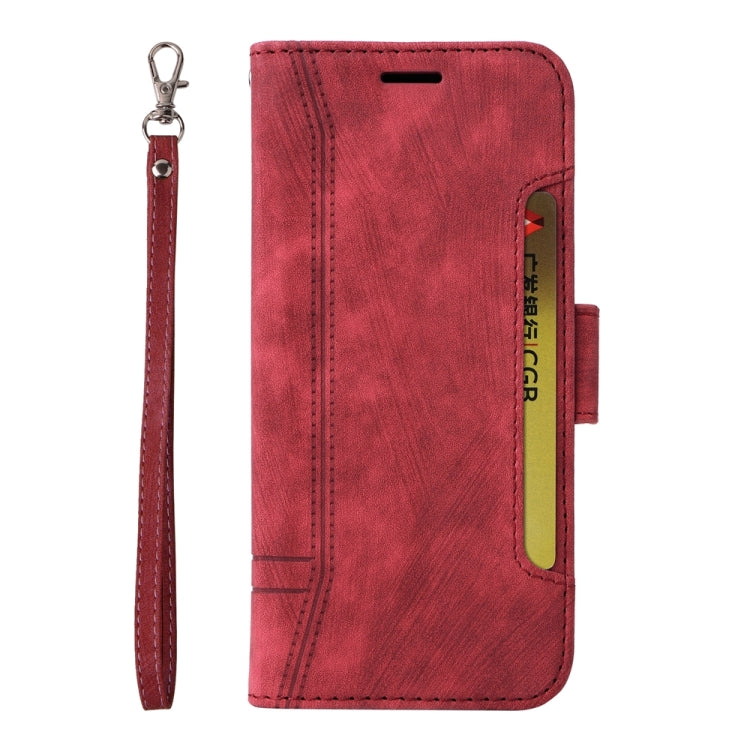 For Xiaomi Redmi Note 13 4G BETOPNICE Dual-side Buckle Leather Phone Case(Red) - Note 13 Cases by BETOPNICE | Online Shopping UK | buy2fix