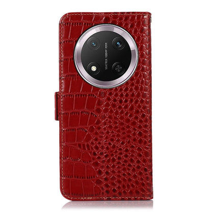 For Honor X9c 5G Global Crocodile Top Layer Cowhide Leather Phone Case(Red) - Honor Cases by buy2fix | Online Shopping UK | buy2fix