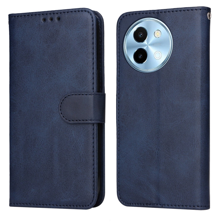 For vivo Y38 5G / T3x 5G Global Classic Calf Texture Flip Leather Phone Case(Blue) - vivo Cases by buy2fix | Online Shopping UK | buy2fix