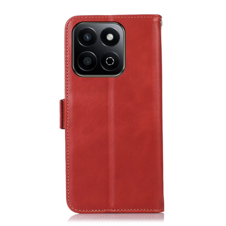 For Honor Play 60 Plus / 200 Smart Crazy Horse Top Layer Cowhide Leather Phone Case(Red) - Honor Cases by buy2fix | Online Shopping UK | buy2fix