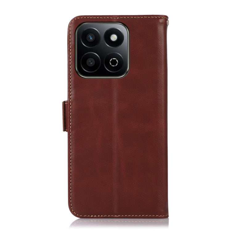 For Honor Play 60 Plus / 200 Smart Crazy Horse Top Layer Cowhide Leather Phone Case(Brown) - Honor Cases by buy2fix | Online Shopping UK | buy2fix