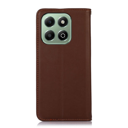 For Honor X6b KHAZNEH Nappa Top Layer Cowhide Leather Phone Case(Brown) - Honor Cases by buy2fix | Online Shopping UK | buy2fix
