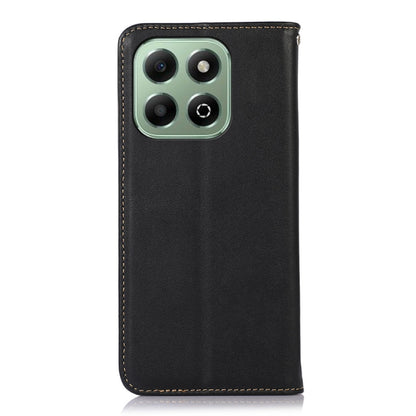 For Honor X6b KHAZNEH Nappa Top Layer Cowhide Leather Phone Case(Black) - Honor Cases by buy2fix | Online Shopping UK | buy2fix